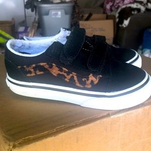 Toddler vans size 8.0 cheetah print
